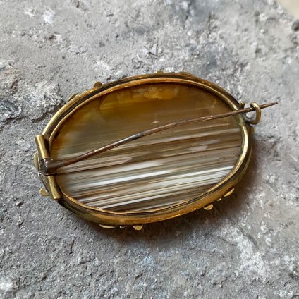 1870's Landscape Agate Brooch（1870年代 ランドスケープアゲート ブローチ）- JeJe PIANO ONLINE  BOUTIQUE 神戸のアンティーク時計,ジュエリー,ファッション専門店