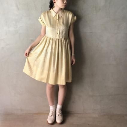 1950 S Plaid Dress 1950年代 チェック柄ワンピース Jeje Piano Online Boutique 神戸のアンティーク時計 ジュエリー ファッション専門店