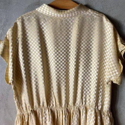 1950s 1960sヴィンテージチェック柄ワンピース 1950's Plaid Dress（1950年代 チェック柄ワンピース）- JeJe
