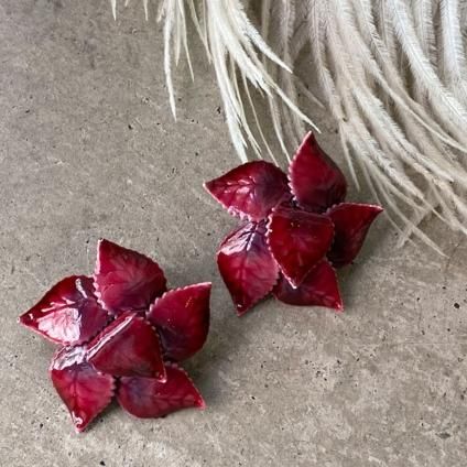 1960's Enamel leaf Earrings1960ǯ  ʥ ꡼ե󥰡