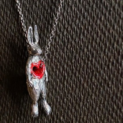 momocreatura Stolen Heart Bunny Necklace Silverʥ⥯ꥢ  ͥå쥹50cm+10cm