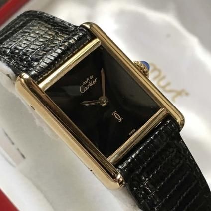 Cartier MUST TANK SM（カルティエ マストタンク）オニキス文字