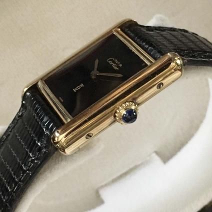 Cartier MUST TANK SM(カルティエ マストタンク)オニキス文字 Cartier MUST TANK SM(カルティエ マストタンク)オニキス文字