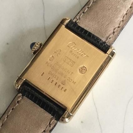 Cartier MUST TANK SM(カルティエ マストタンク)オニキス文字 Cartier MUST TANK SM(カルティエ マストタンク)オニキス文字
