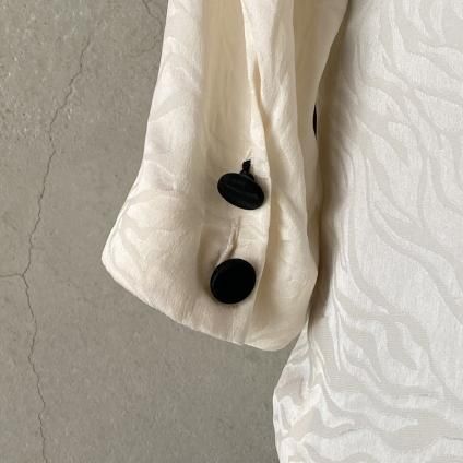 Vintage Black&White Silk Blouseʥơ Υȡ 륯֥饦