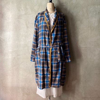 ガウンコートPLAID GOWN COAT - ガウンコート