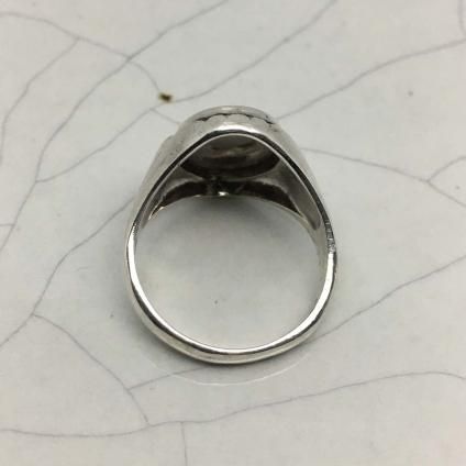 1930's Silver Monogram Signet Ring 