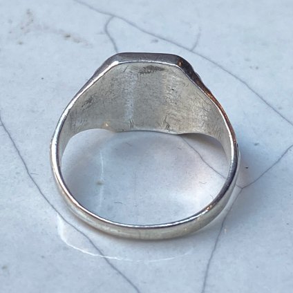 1930's Silver Monogram Signet Ring 