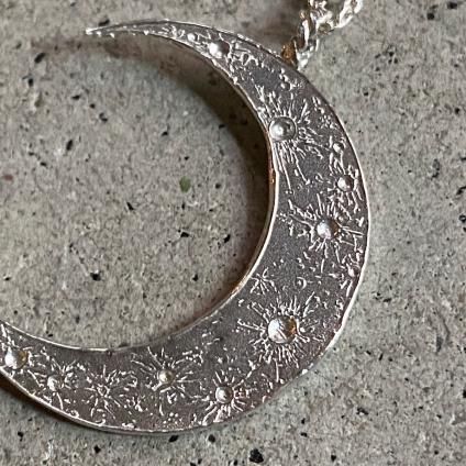 momocreatura Crescent Moon Ball Chain Necklaceʻ ܡͥå쥹 С