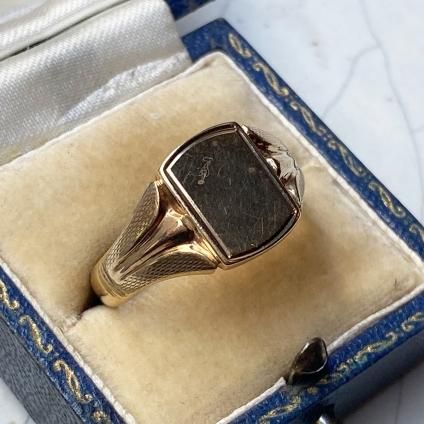 c.1952-53 9KYG Signet Ring Bias Check195253ǯ 9KYG ͥåȥ Хå