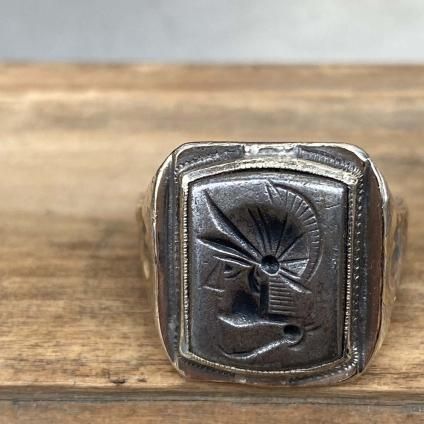 OSTBY & BARTON Silver Hematite Intaglio Ringʥȥӡ& Сȥ С إޥ 󥿥ꥪ󥰡