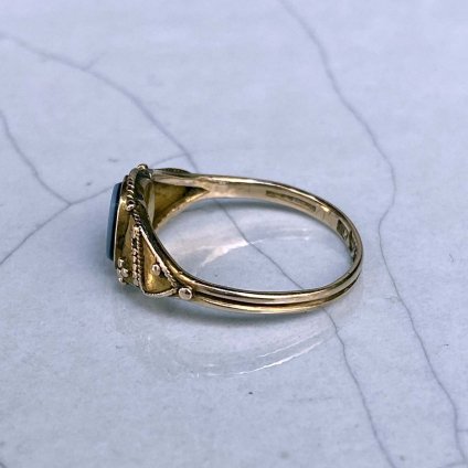 c1927-28 15KYG Signet Ring（シグネットリング）Agate
