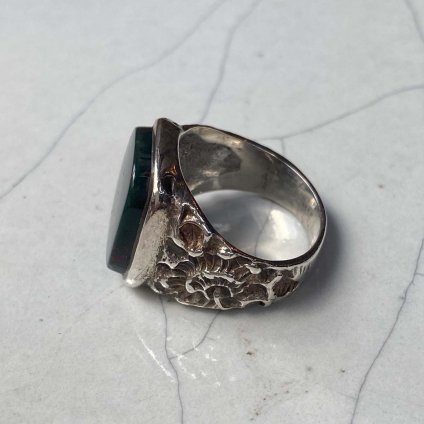 Vintage Silver Signet Ring（ヴィンテージ シグネットリング）Bloodstone