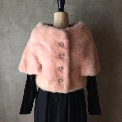 195060's Vintage Real Fur Bolero195060ǯ ơ ꥢ ե ܥ