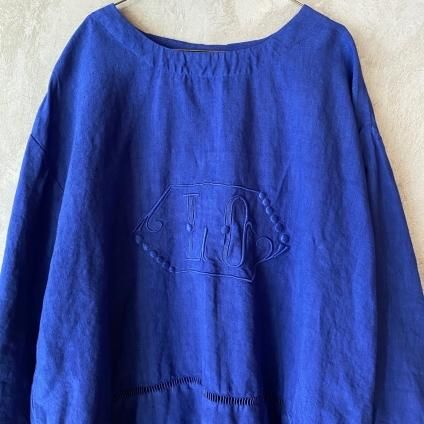 VINCENT JALBERT Pullover Monogramʥ󥻥 ١ ץ륪С ΥɽKlein Blue