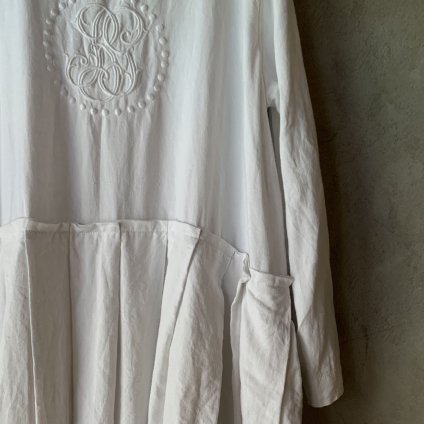 VINCENT JALBERT Pleats Dress - Embroidery - ʥ󥻥 ١ ɽ ץ꡼ĥɥ쥹White