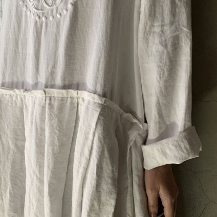 VINCENT JALBERT Pleats Dress - Embroidery - ʥ󥻥 ١ ɽ ץ꡼ĥɥ쥹White