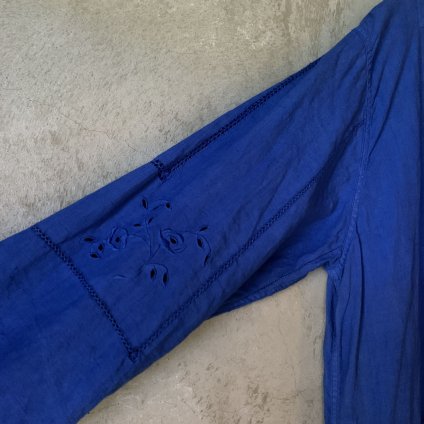 VINCENT JALBERT Pleats Dress - Embroidery - ʥ󥻥 ١ ɽ ץ꡼ĥɥ쥹Klein Blue