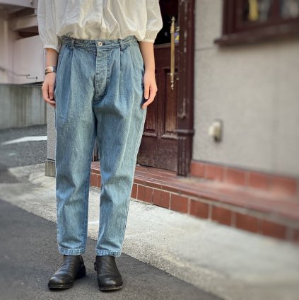 ikkuna/suzuki takayuki tapered denim pants（イクナ/スズキタカユキ 