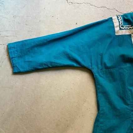 1940~50's Vintage Blue Green Blouse1940~50ǯ ơ ֥롼꡼ ֥饦