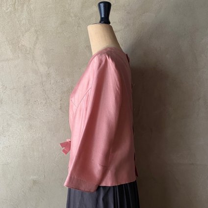Vintage Pink Bow Blouseʥơ ԥ ܥդ ֥饦