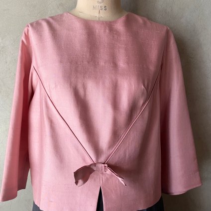 Vintage Pink Bow Blouseʥơ ԥ ܥդ ֥饦