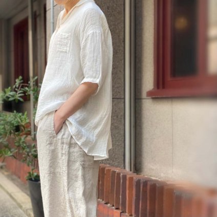 ikkuna/suzuki takayuki open-collared shirt（イクナ/スズキタカユキ 