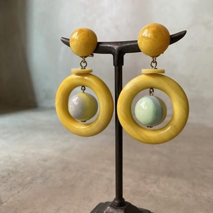 Bakelite hoop deals earrings