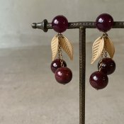1960's French Lucite Cherry Earrings1960ǯ ե 롼  󥰡