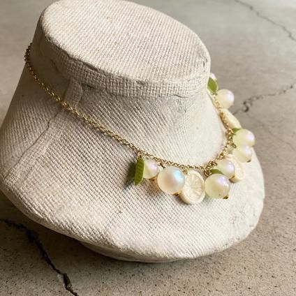 1960's French White Citrus Necklace（1960年代 フランス