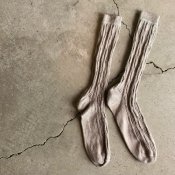 suzuki takayuki linen socks（スズキタカユキ リネンソックス）Beige
