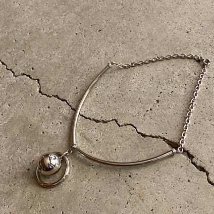 フランスアンティークのチョーカー 1960's French Metal Ball Choker（1960年代 フランス メタル