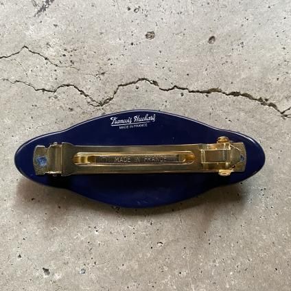 1960's French Francois Huchard Dark Navy Hair Clip(1960年代 フランス フランソワ・ハチャード ネイビー バレッタ)Dead Stock-JeJe PIANO ONLINE BOUTIQUE 神戸のアンティーク時計,ジュエリー,ファッション専門店 1960's French Francois Huchard Dark Navy Hair Clip(1960年代 フランス フランソワ・ハチャード ネイビー バレッタ)Dead Stock-JeJe PIANO ONLINE BOUTIQUE 神戸のアンティーク時計,ジュエリー,ファッション専門店