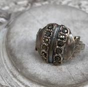 1930's Rene Mittler Marcasite Ring1930ǯ  ߥåȥ졼 ޡȥ󥰡