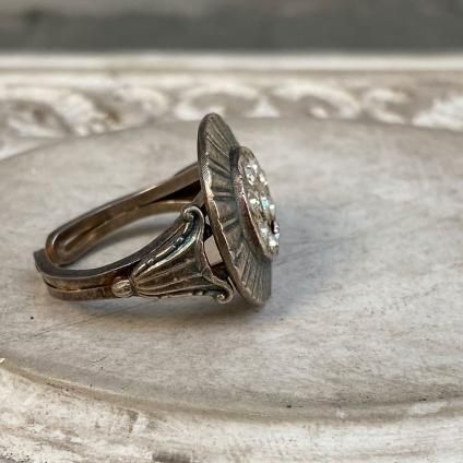 本日価格！レア！ルネ ミットレー ペーストガラス リング 1930's Rene Mittler Paste Ring（1930年代 ルネ ミットレー