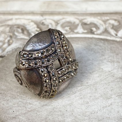 1930's Rene Mittler Marcasite Ring1930ǯ  ߥåȥ졼 ޡ 󥰡