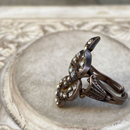 1930's Rene Mittler Paste Ring1930ǯ  ߥåȥ졼 ڡȥ饹 󥰡