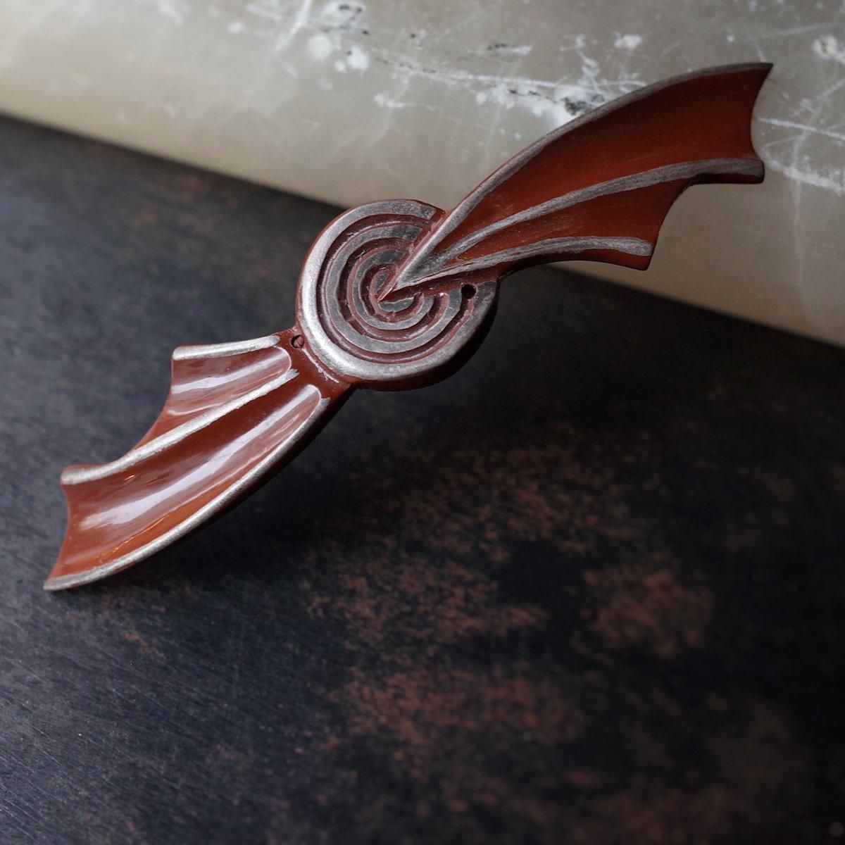 1930's Auguste Bonaz Galalith Brooch1930ǯ 她ȡܥʡ ꥹ ֥