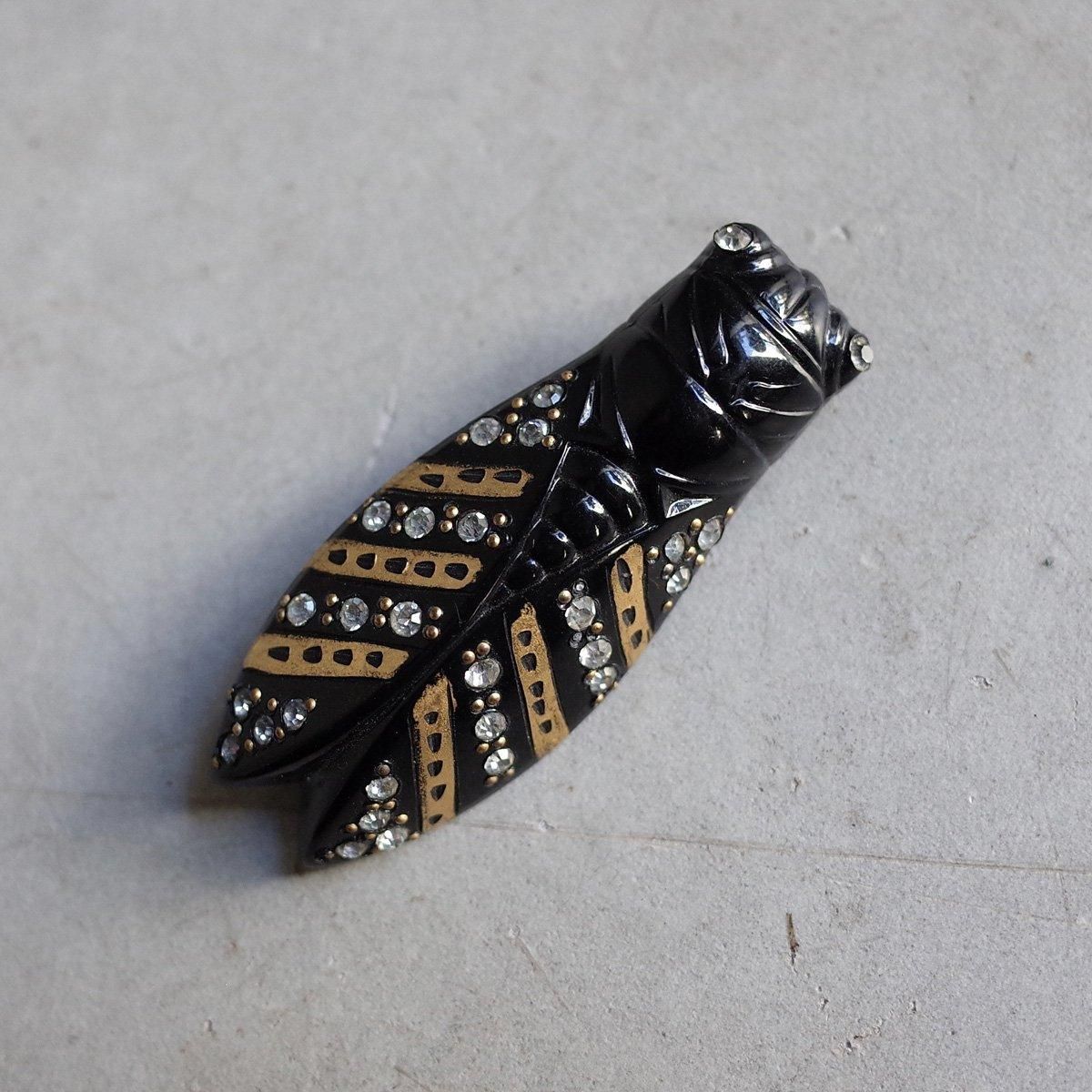 1930's Auguste Bonaz Galalith Paste Brooch1930ǯ 她ȡܥʡ ꥹ ڡȥ饹 ֥