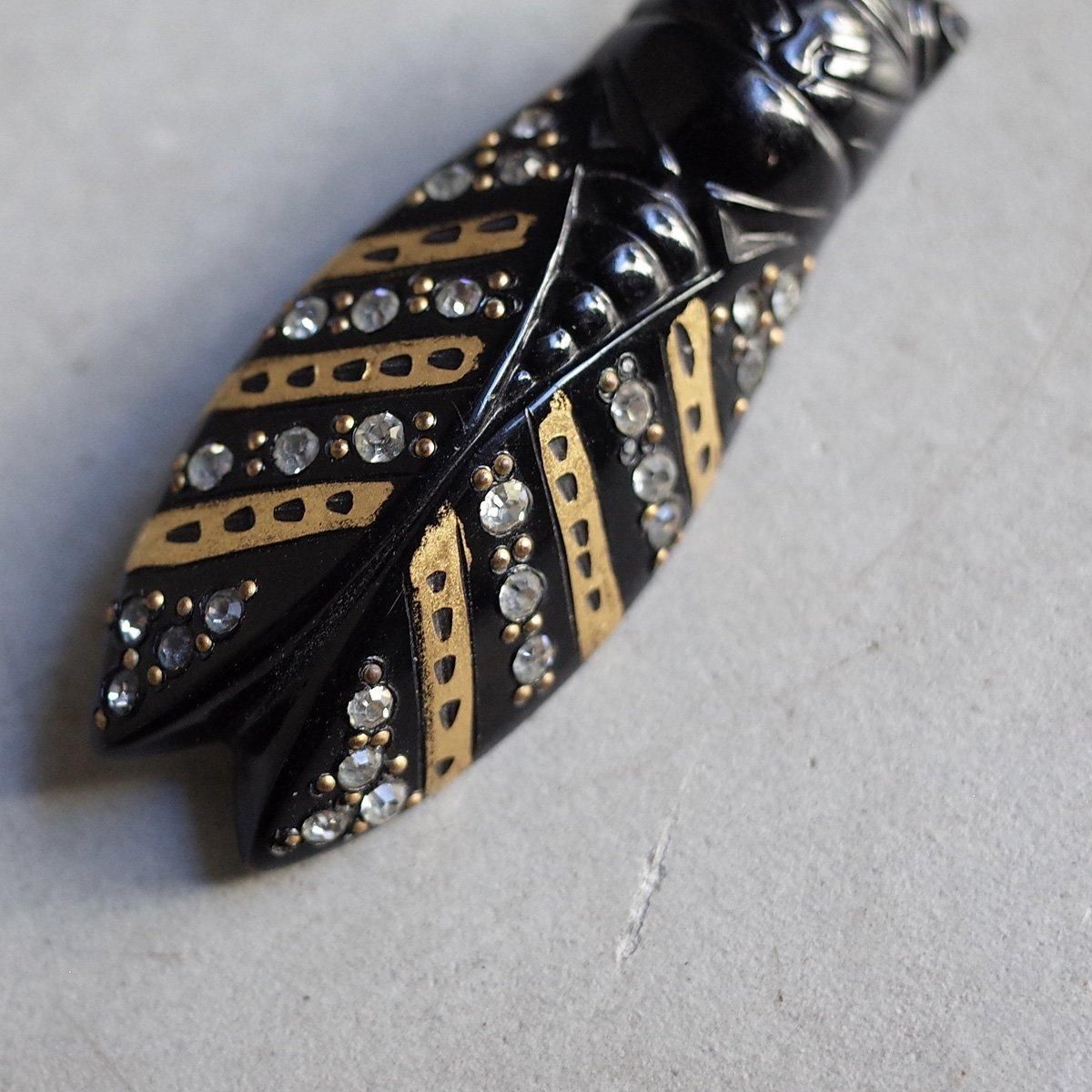 1930's Auguste Bonaz Galalith Paste Brooch1930ǯ 她ȡܥʡ ꥹ ڡȥ饹 ֥