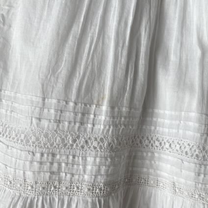 Antique Cotton Hem Lace Skirtʥƥåȥ إ졼 ȡ