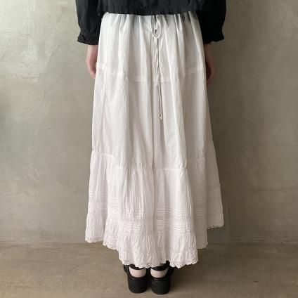 Antique Cotton Hem Lace Skirtʥƥåȥ إ졼 ȡ