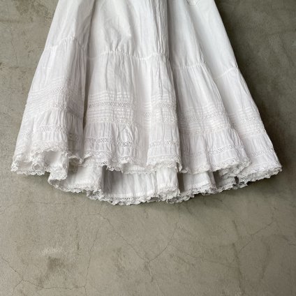 Antique Cotton Hem Lace Skirtʥƥåȥ إ졼 ȡ