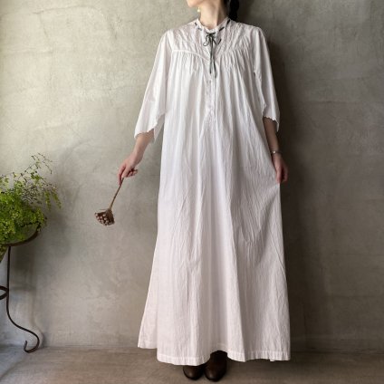 Antique Cotton Flare sleeve Long Dressʥƥ åȥ ե쥢꡼ 󥰥ԡ