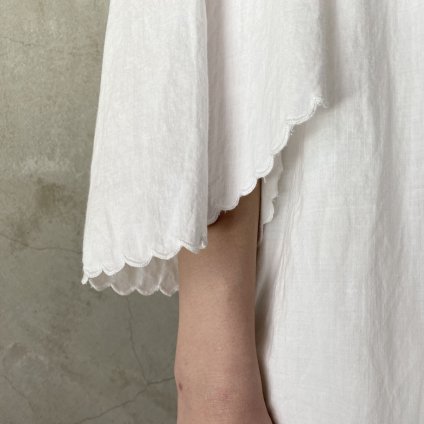 Antique Cotton Flare sleeve Long Dressʥƥ åȥ ե쥢꡼ 󥰥ԡ