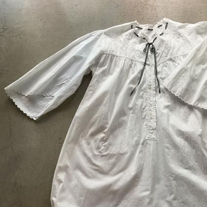 Antique Cotton Flare sleeve Long Dressʥƥ åȥ ե쥢꡼ 󥰥ԡ