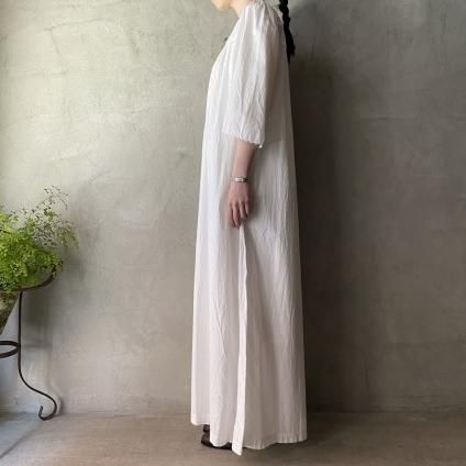 Antique Cotton Flare sleeve Long Dressʥƥ åȥ ե쥢꡼ 󥰥ԡ