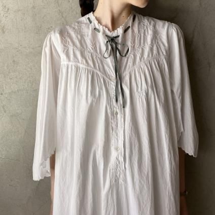 Antique Cotton Flare sleeve Long Dressʥƥ åȥ ե쥢꡼ 󥰥ԡ