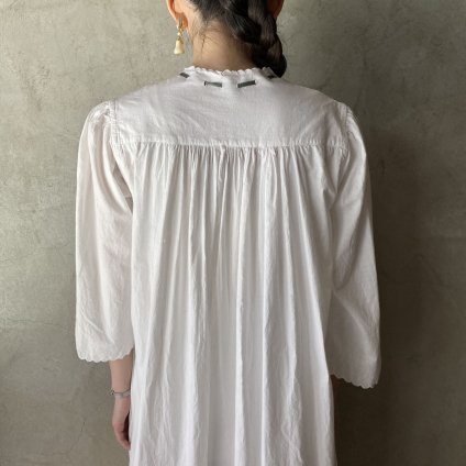 Antique Cotton Flare sleeve Long Dressʥƥ åȥ ե쥢꡼ 󥰥ԡ