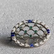 1900's Jugendstil Enamel Paste Brooch1900ǯ 桼ȡƥ ʥ ڡȥ饹 ֥